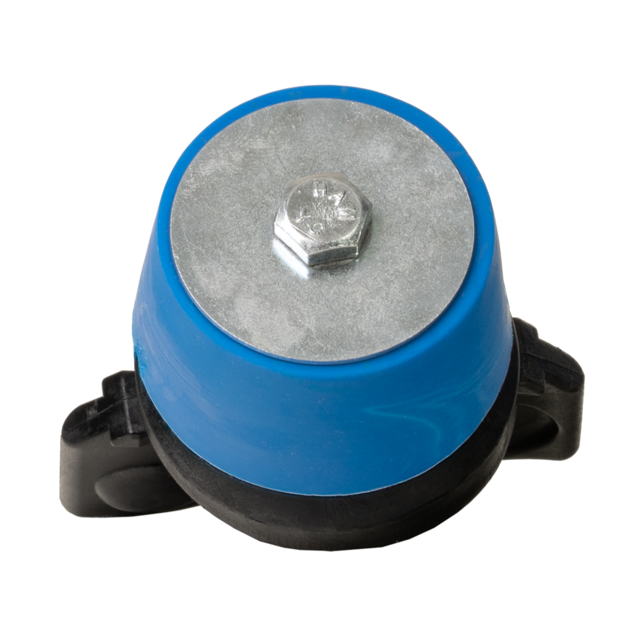 Blue and black Quickplug on a white background